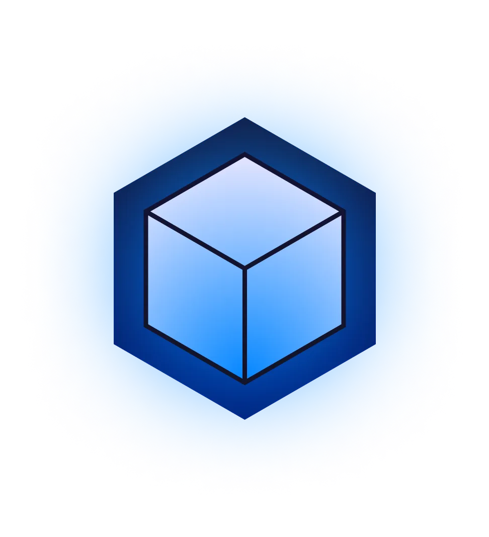 3D Cube representing cloud technology