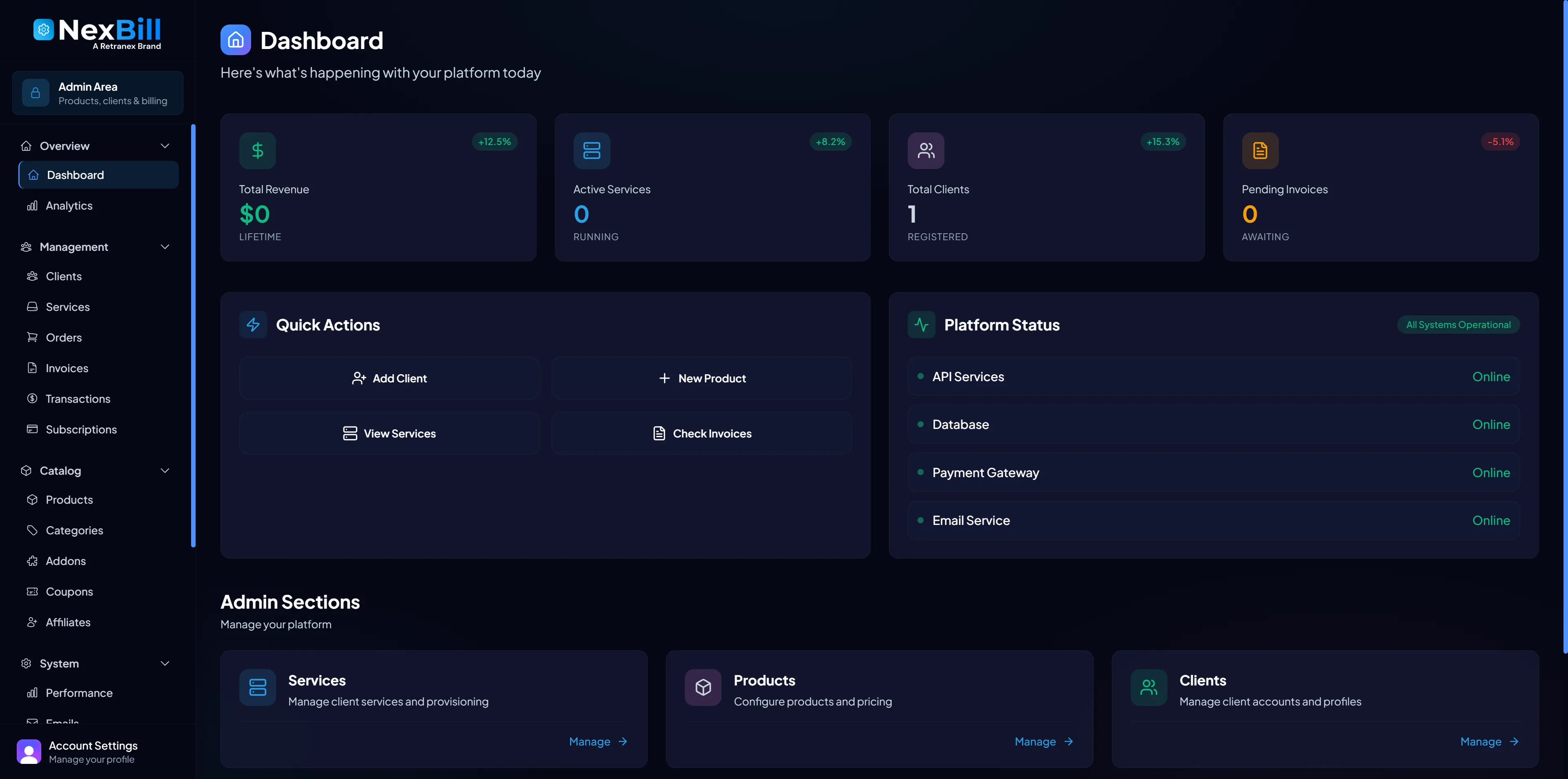 NexBill Dashboard