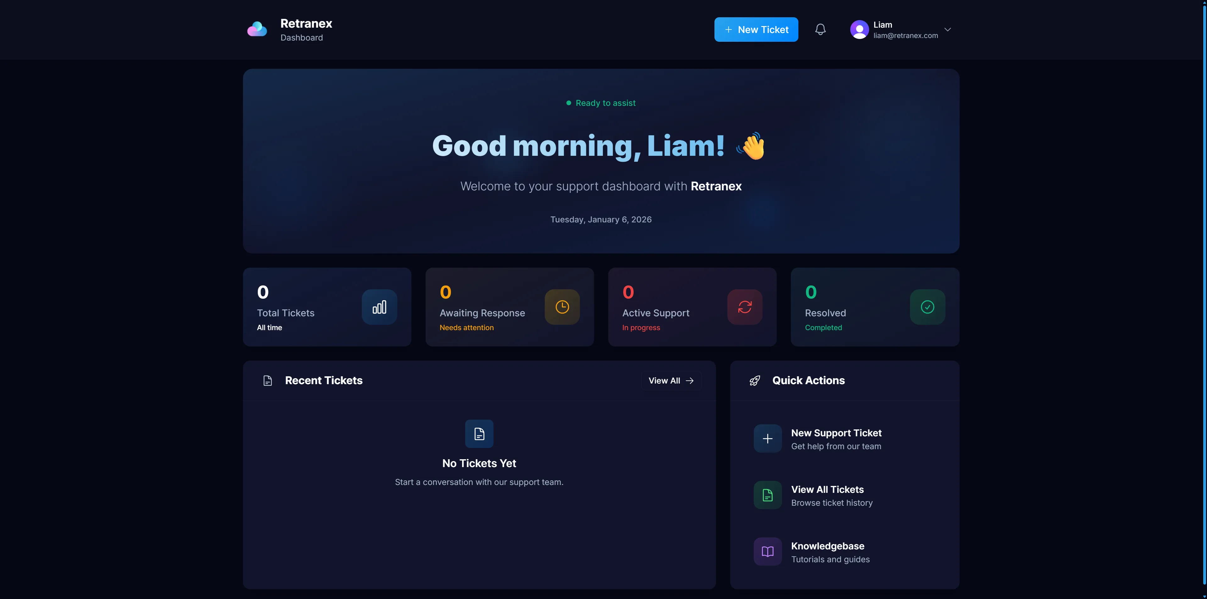 NexChat Ticket Portal
